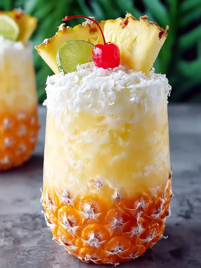 Non Alcoholic Piña Colada Punch for Refreshing Summer Fun First Image