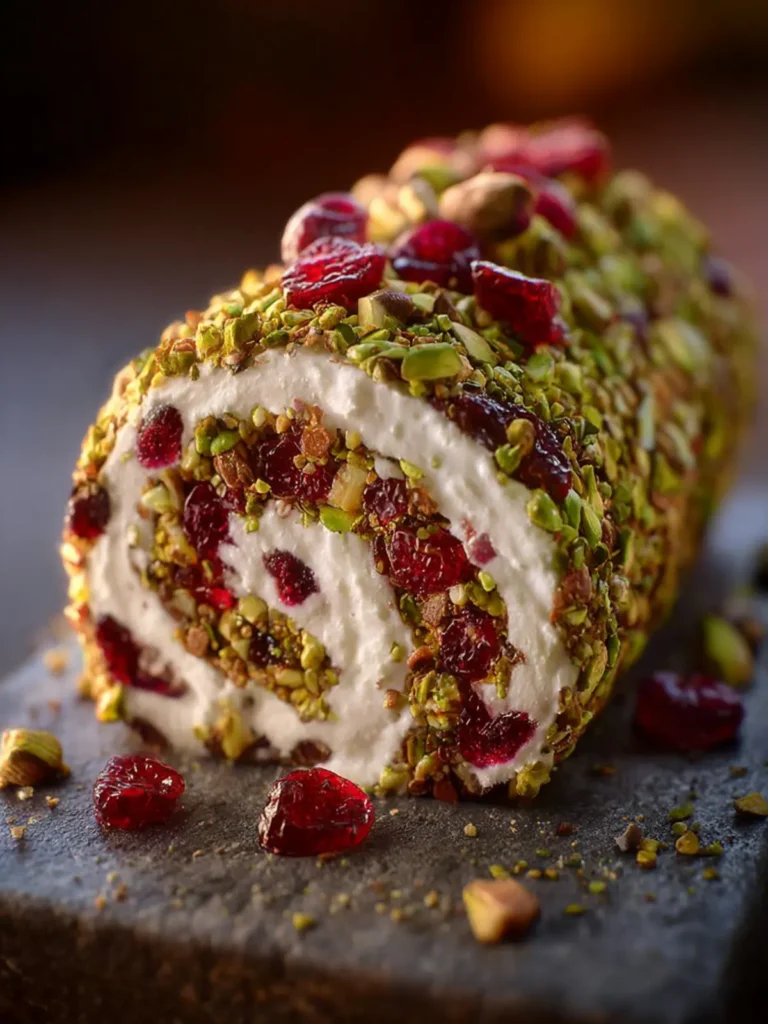 Cranberry Pistachio Cheese Log First Image