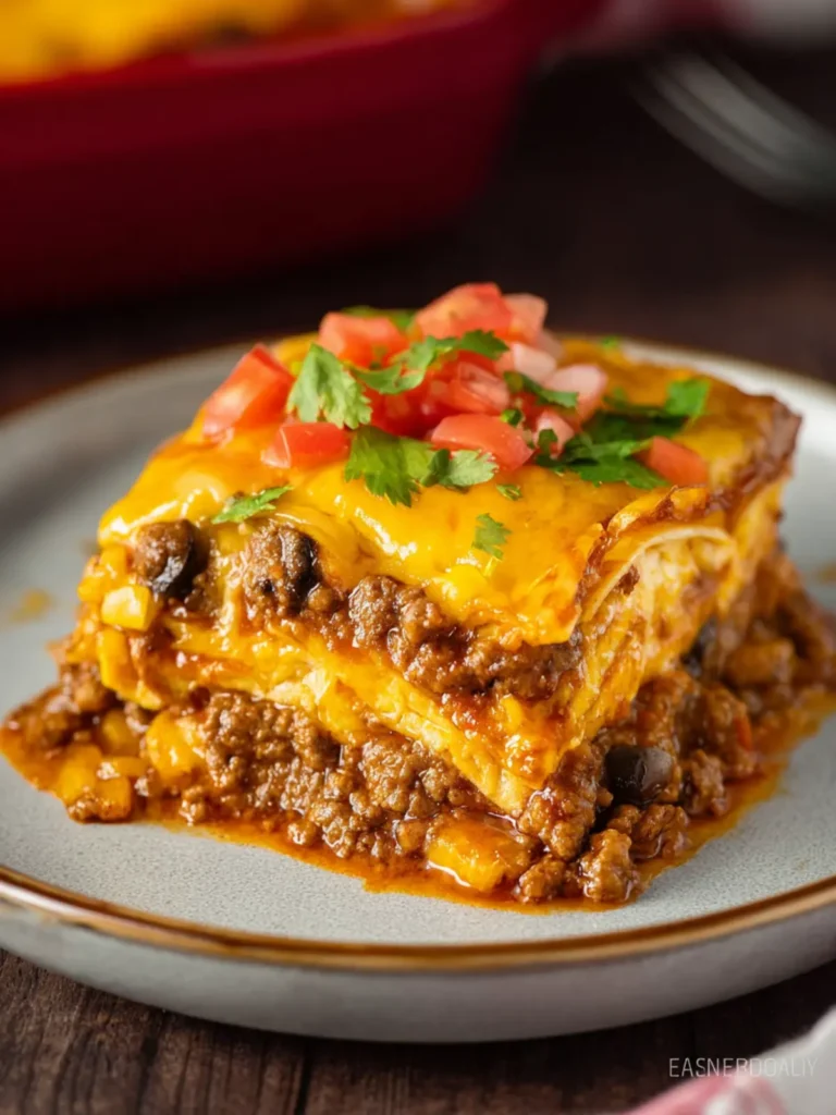 Ground Beef Enchilada Casserole First Image