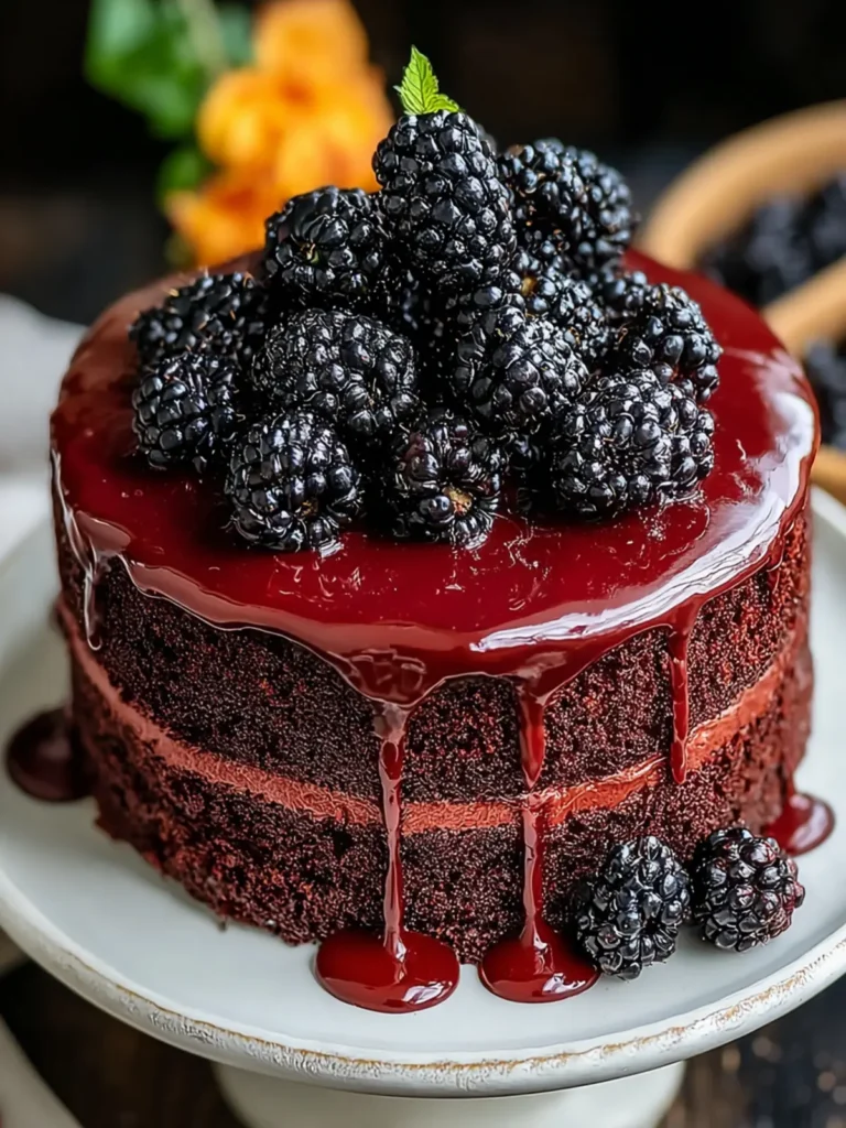 Blackberry Velvet Gothic Cake First Image