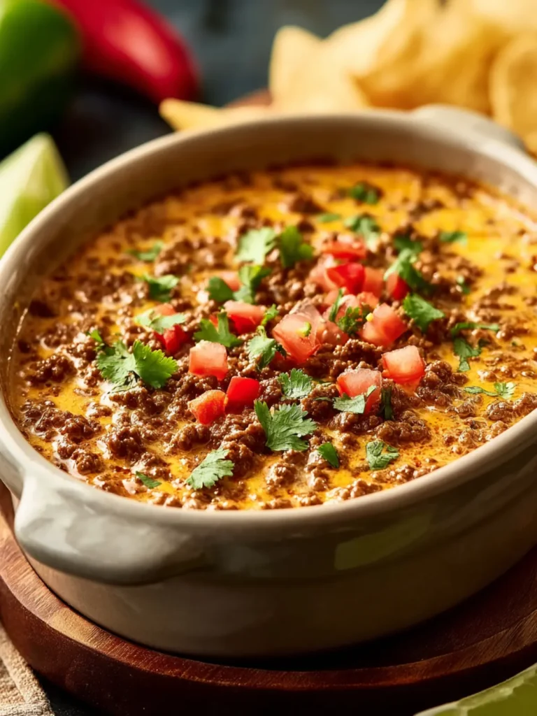 Irresistible Crockpot Rotel Dip with Ground Beef Recipe First Image