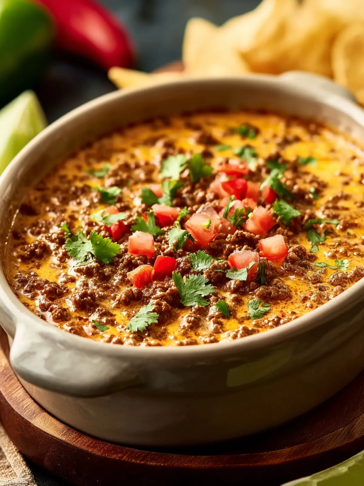 Irresistible Crockpot Rotel Dip with Ground Beef Recipe First Image