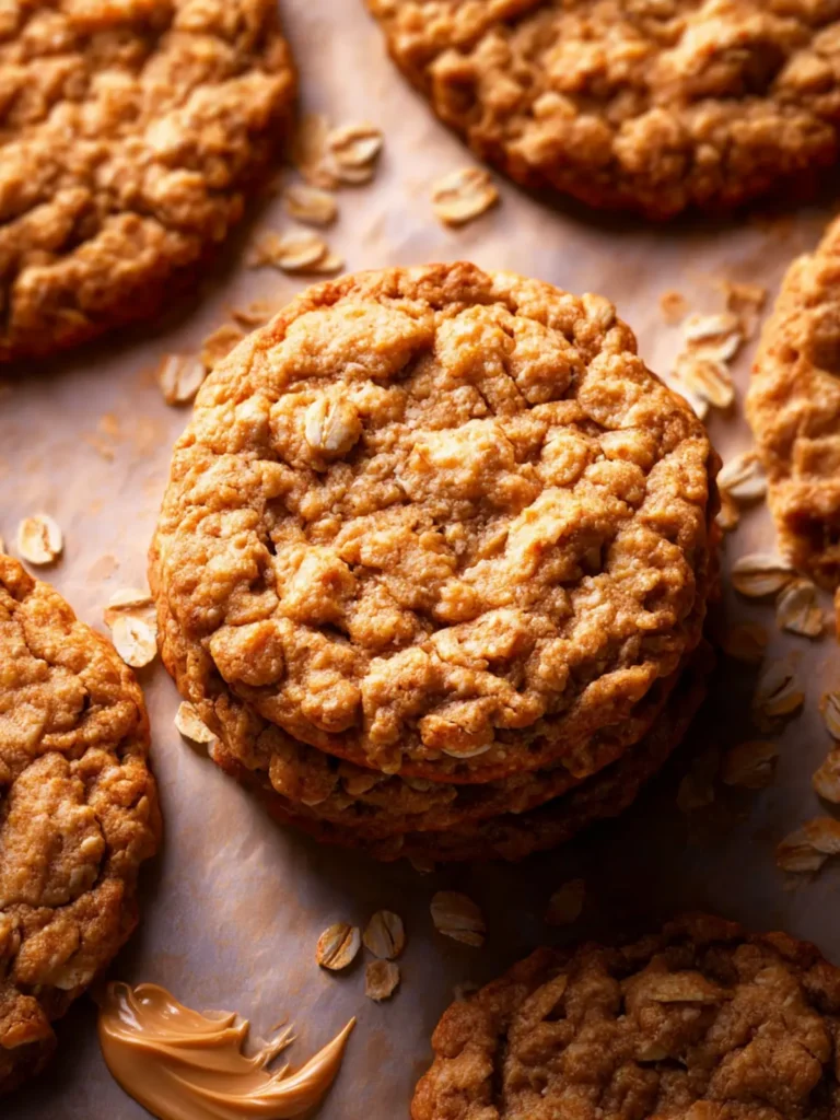 Easy Peanut Butter Oatmeal Cookies Recipe First Image