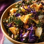Roasted Cabbage and Kale Salad with Crispy Quinoa First Image