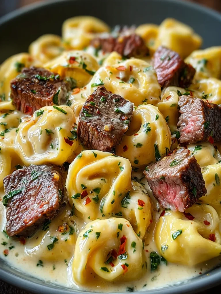 Cracked Garlic Steak Tortellini in Rich Creamhouse Sauce First Image