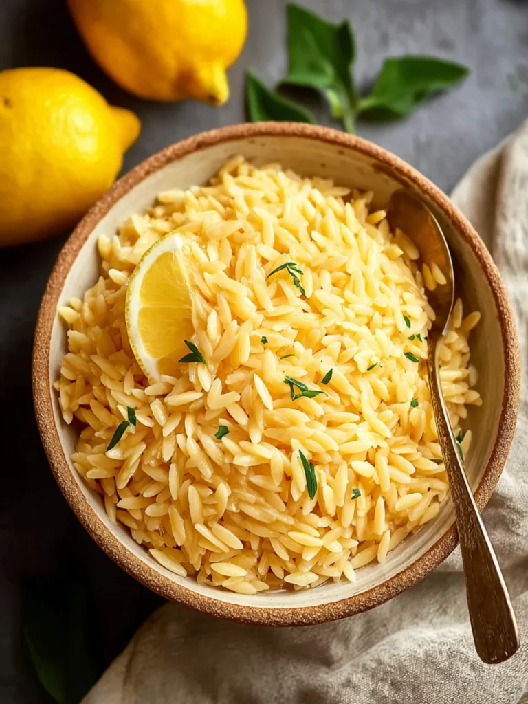 Zesty Lemon Orzo Recipe – Perfect for Any Occasion First Image