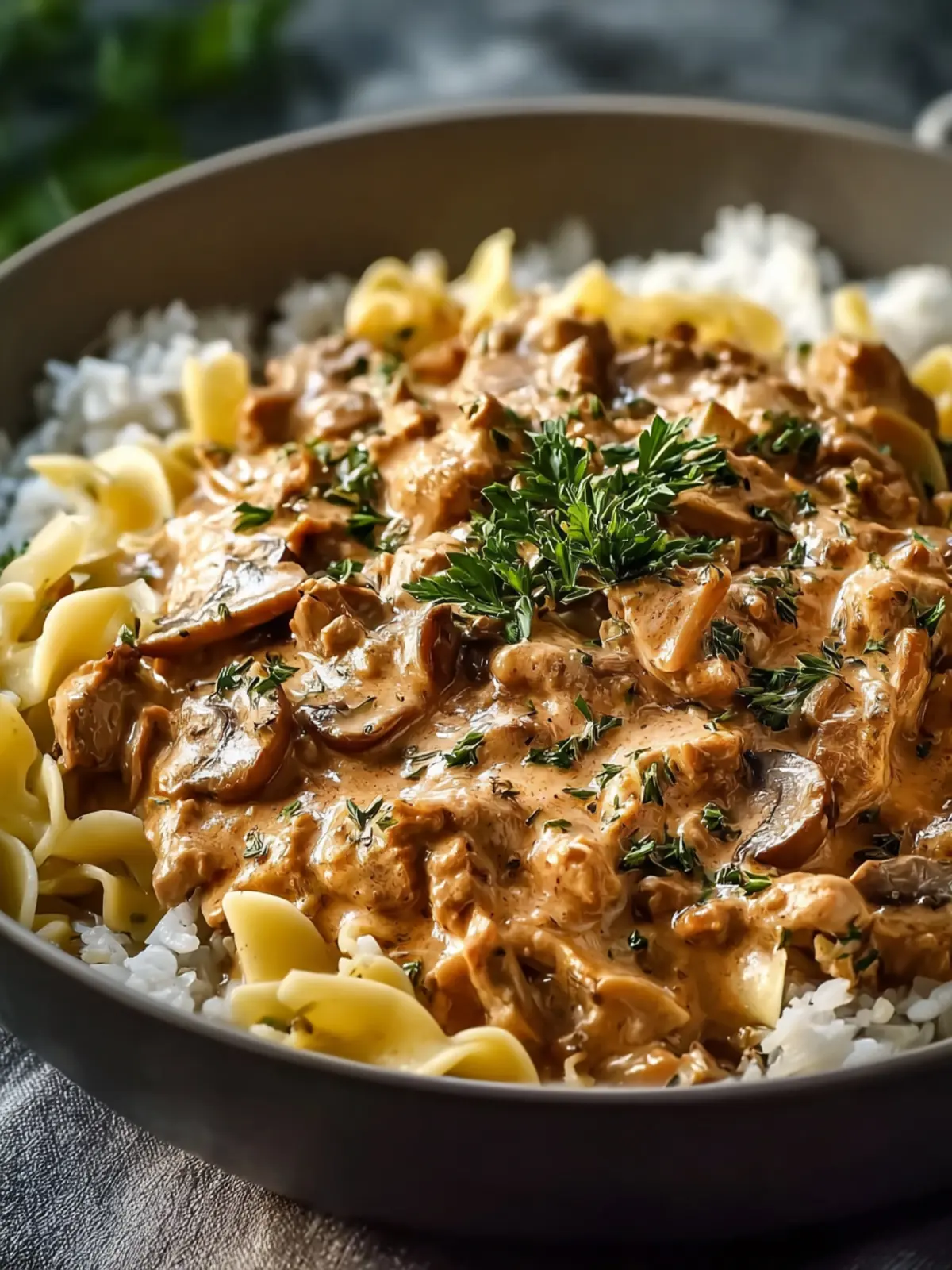 Silky Turkey Mushroom Stroganoff: A Weeknight Comfort Classic First Image