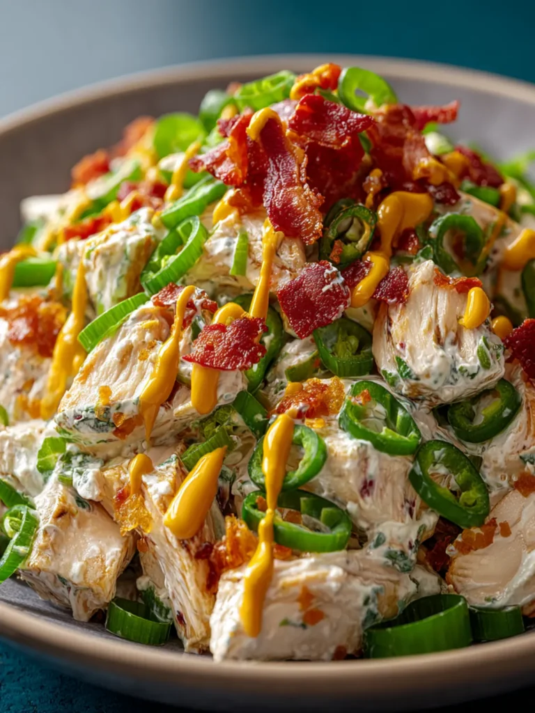 Irresistible Jalapeno Popper Chicken Salad Recipe First Image