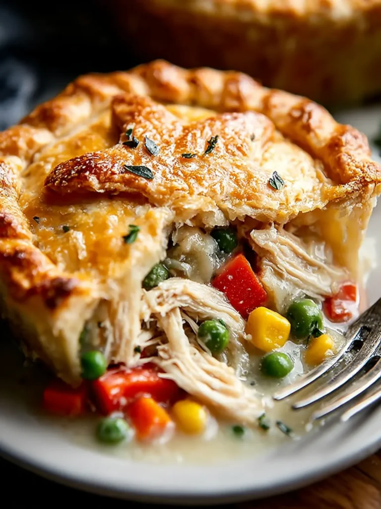 Irresistible Double Crust Chicken Pot Pie Recipe First Image