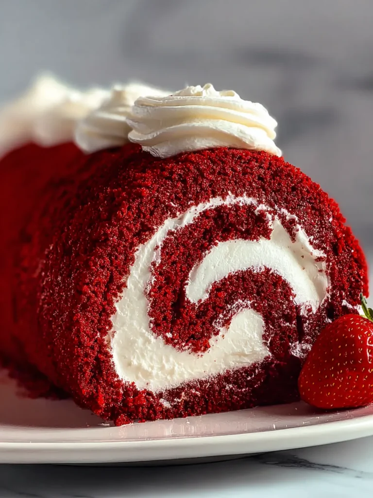 Irresistible Red Velvet Cake Roll Recipe to Delight You First Image