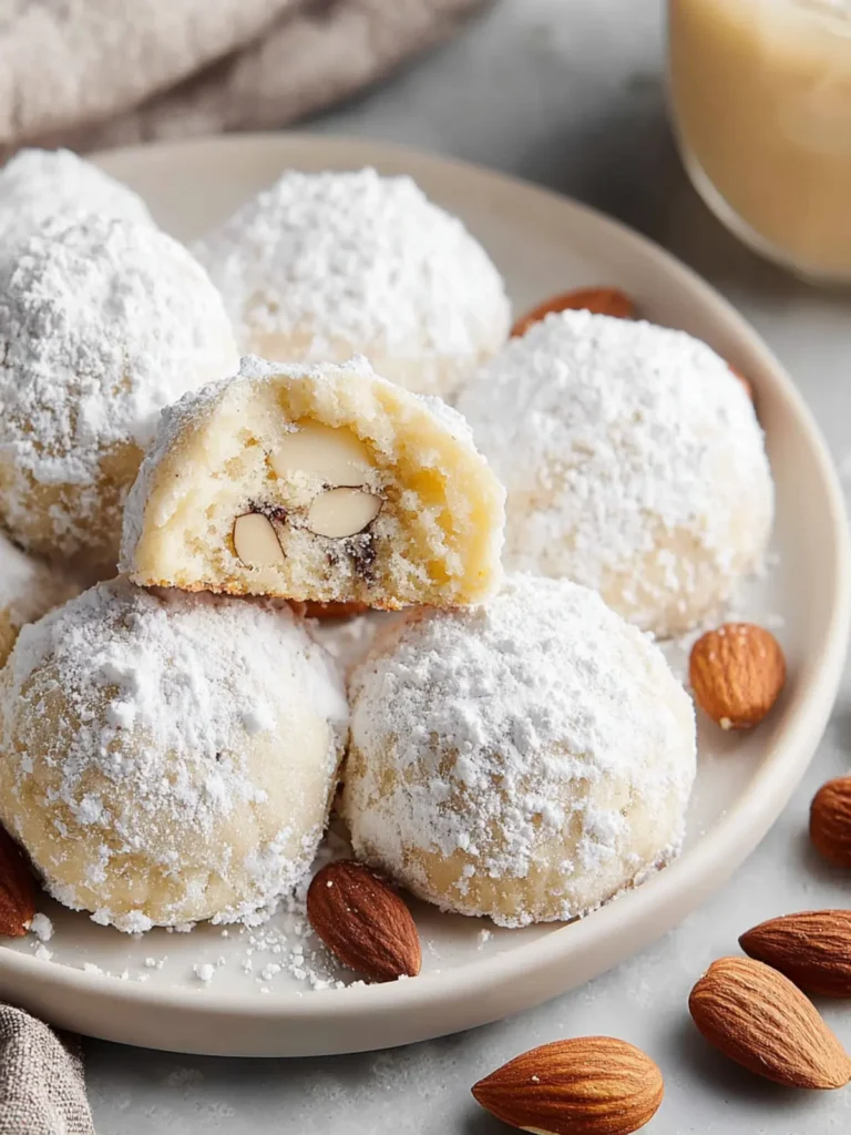 Almond Snowball Cookies First Image