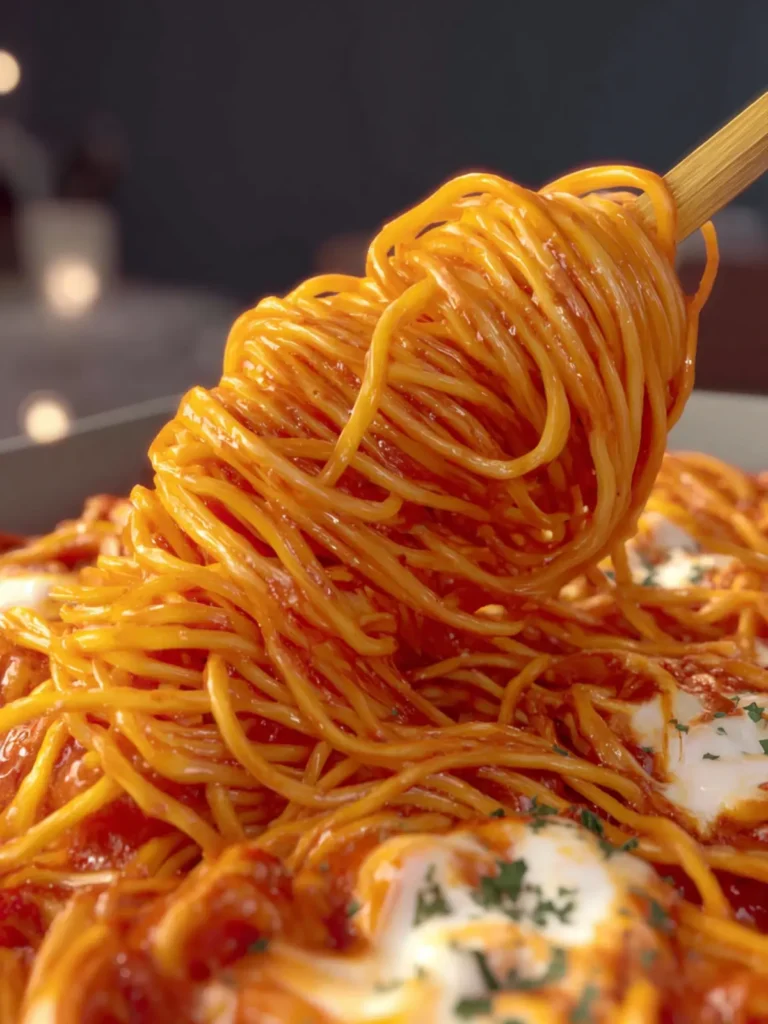 Creamy Italian-Style Baked Spaghetti First Image