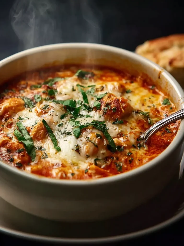 Crockpot Chicken Parmesan Soup: A Cozy Cheesy Comfort First Image