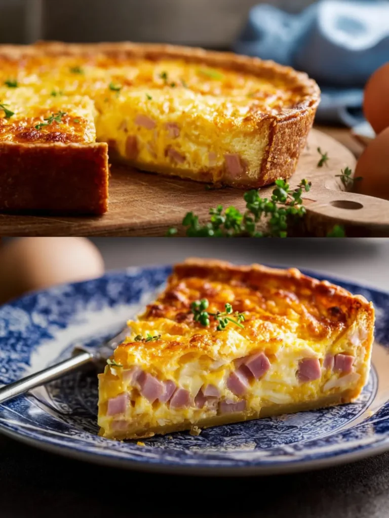 Easy Crockpot Ham and Cheese Breakfast Quiche First Image