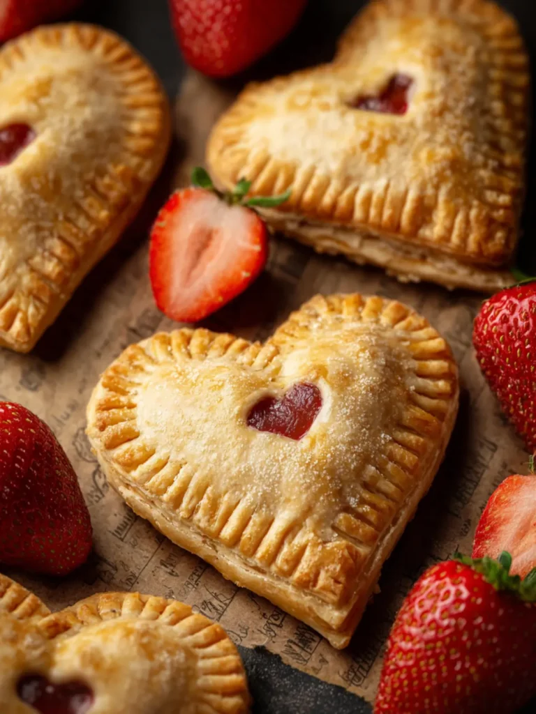 Heart Shaped Strawberry Hand Pies First Image