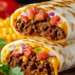 Irresistible Cheesy Beef Burritos for Taco Night Bliss First Image