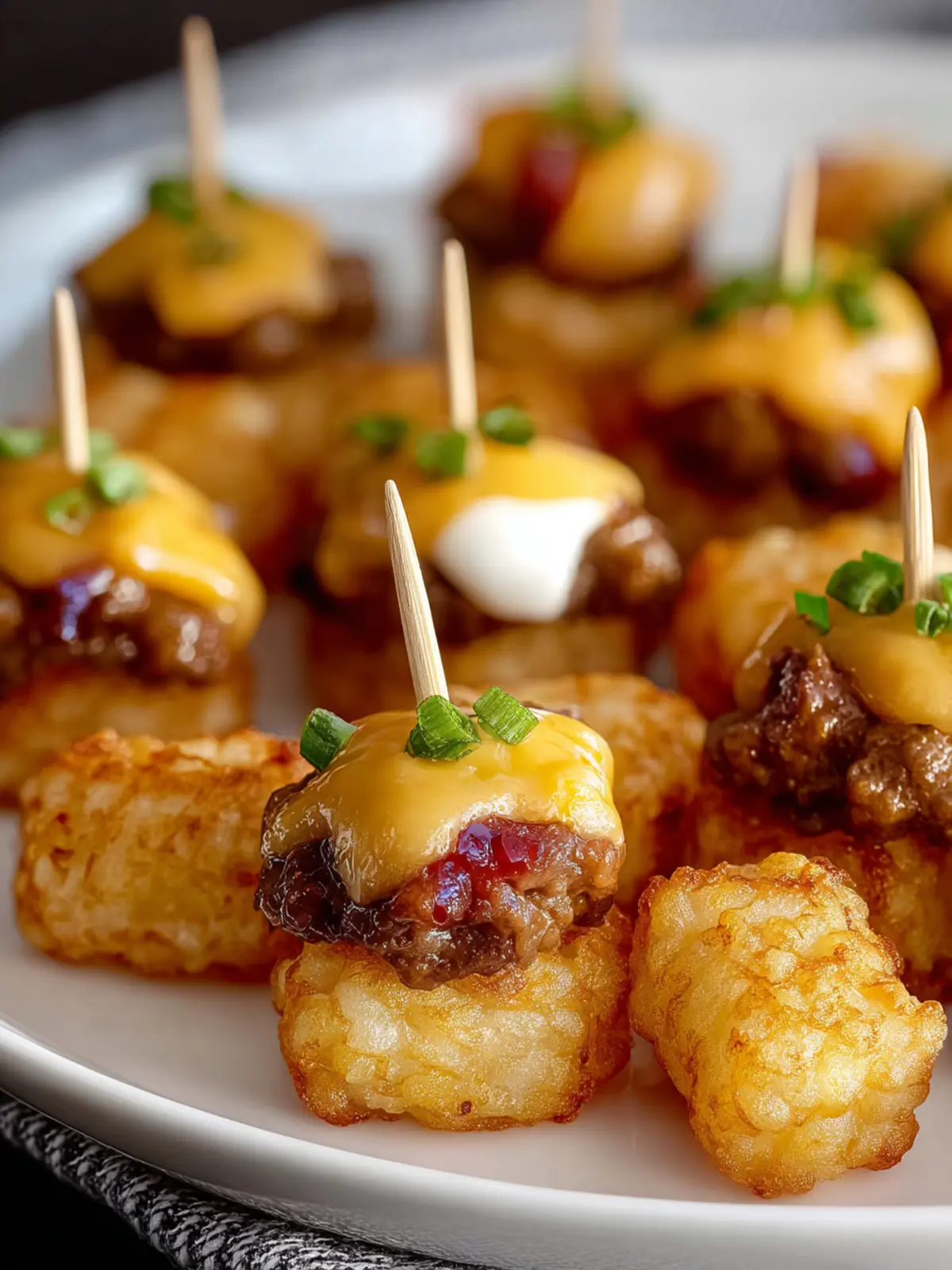 Irresistible Tater Tot Cheeseburger Bites Recipe First Image