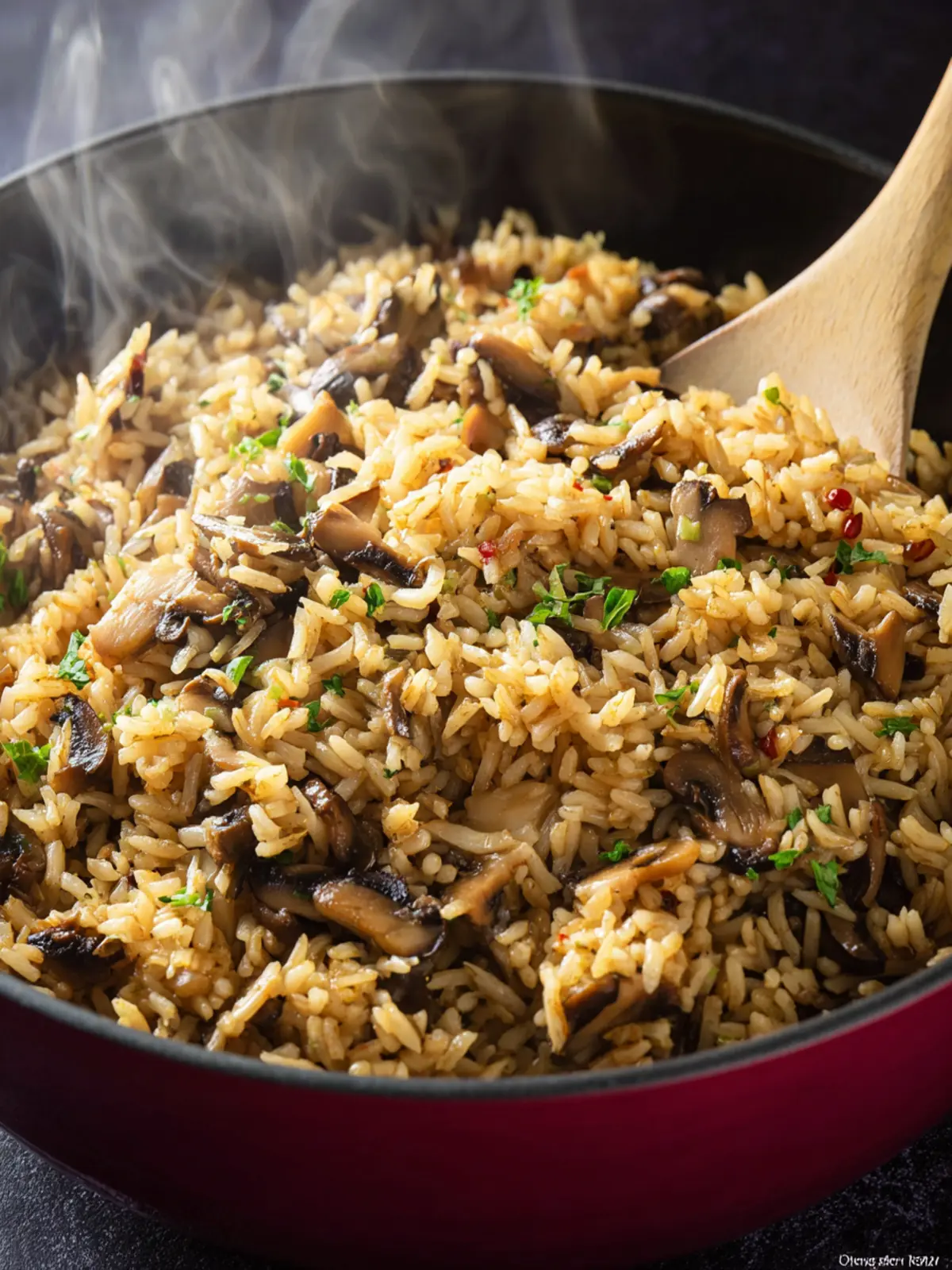 Mushroom Rice Pilaf First Image