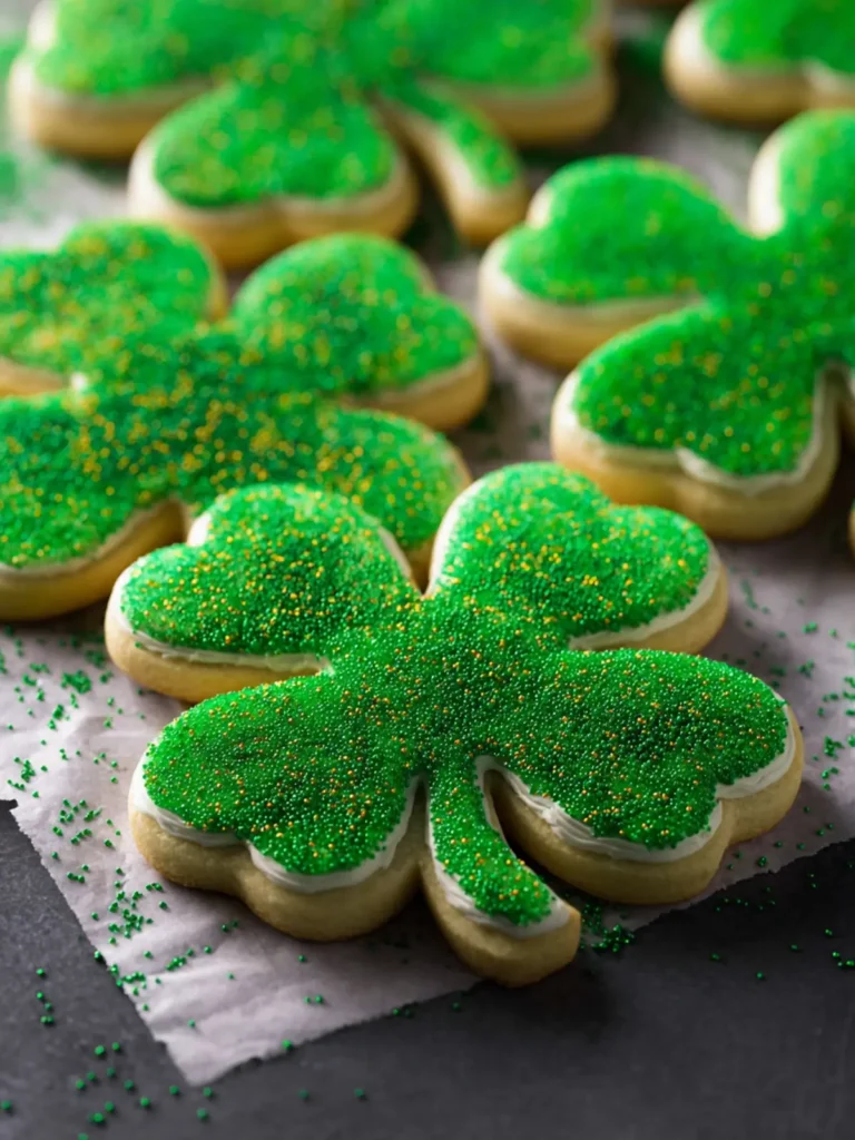 Shamrock Sugar Cookies for Festive Celebrations First Image
