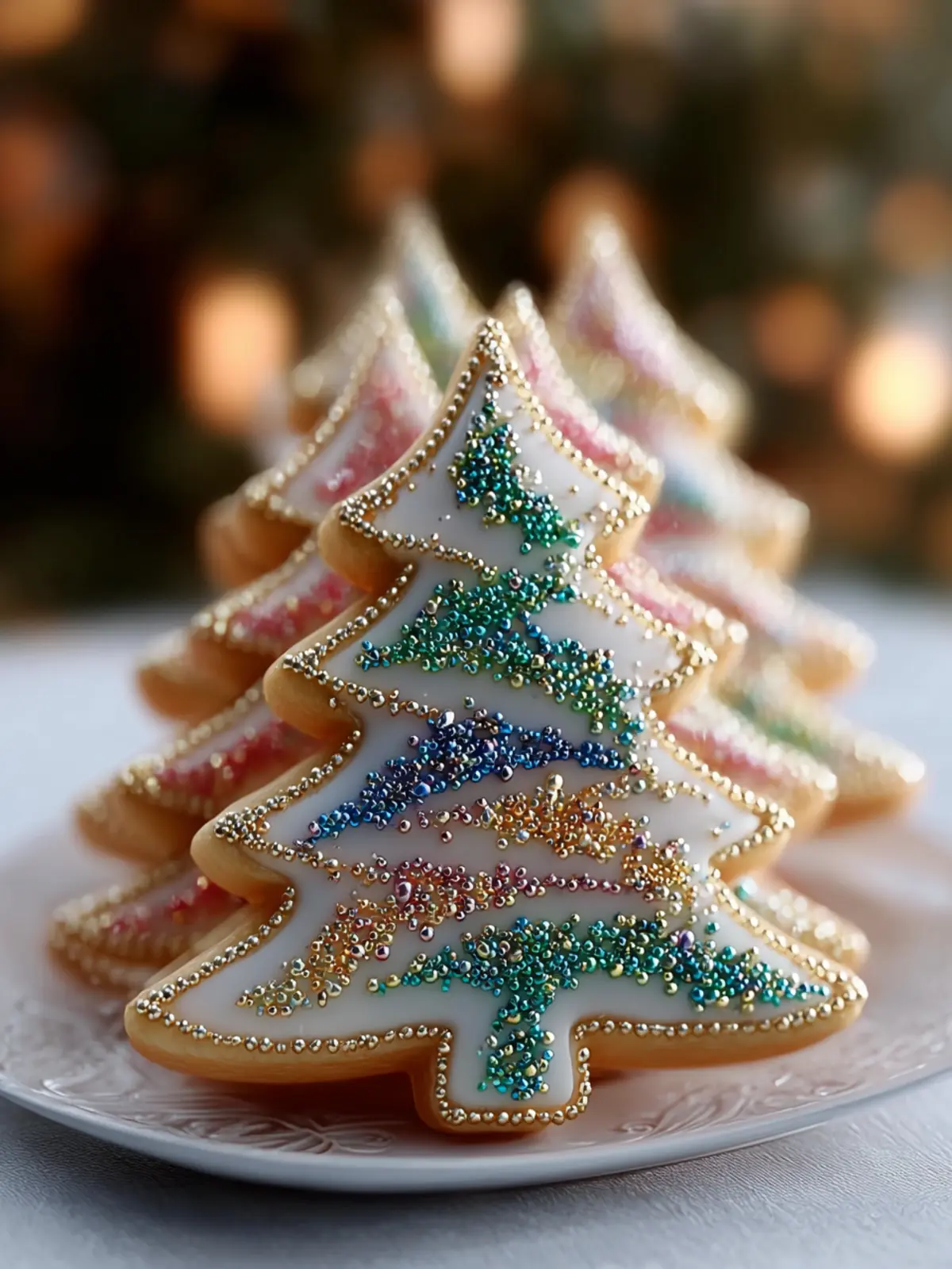 Sparkling Sugar Tree Cookies First Image