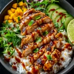 Sweet Chili Chicken Bowl with Coconut Lime Drizzle Bliss First Image