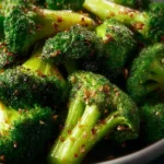 Crispy Garlic Air Fryer Broccoli First Image