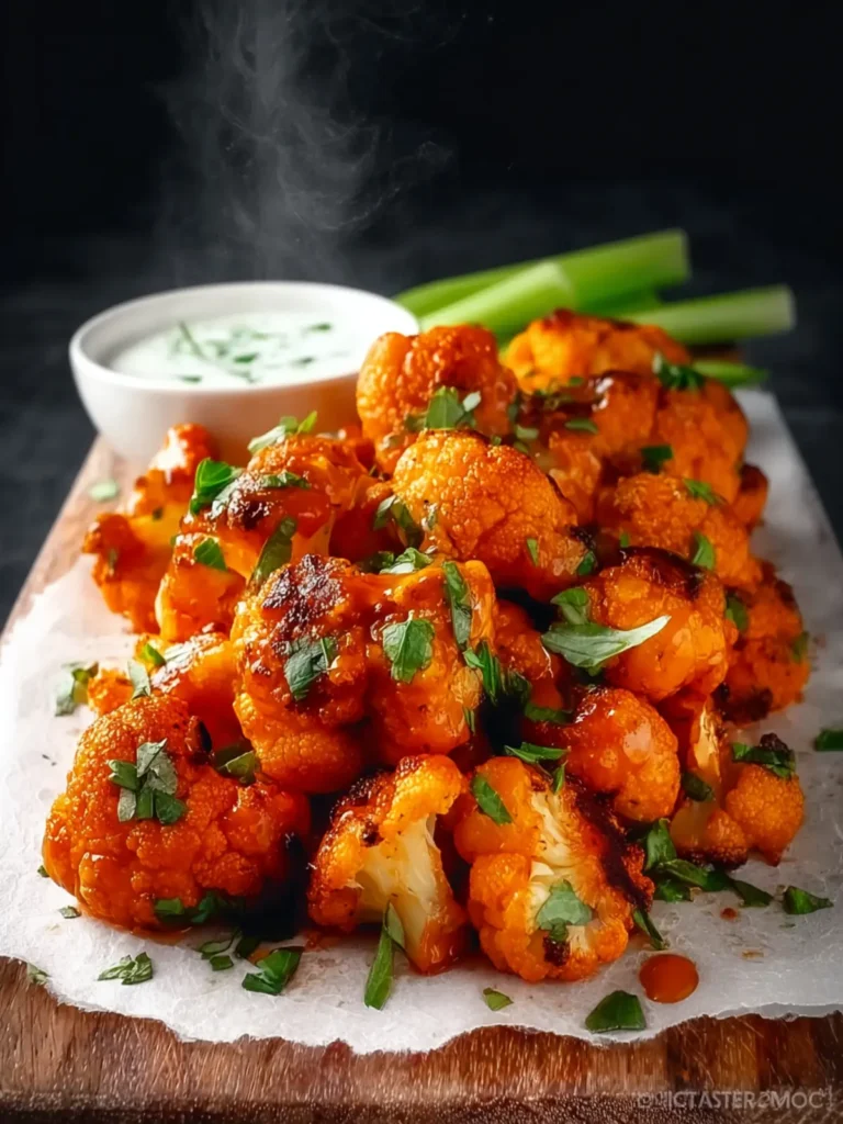 Baked Buffalo Cauliflower Bites First Image