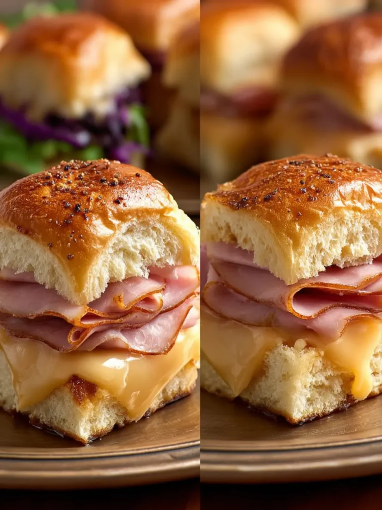 Baked Ham and Cheese Sliders First Image