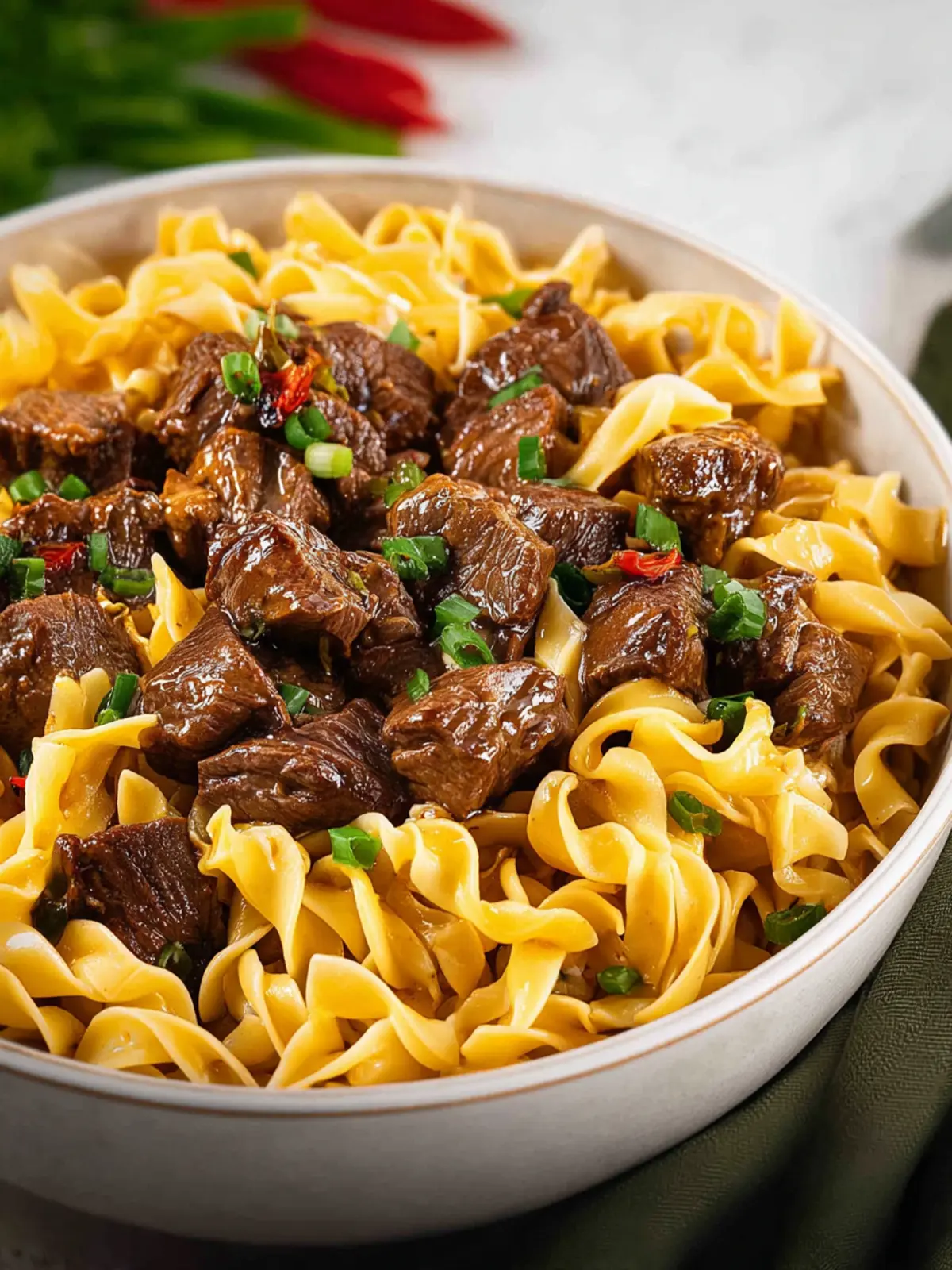 Beef Tips and Noodles First Image