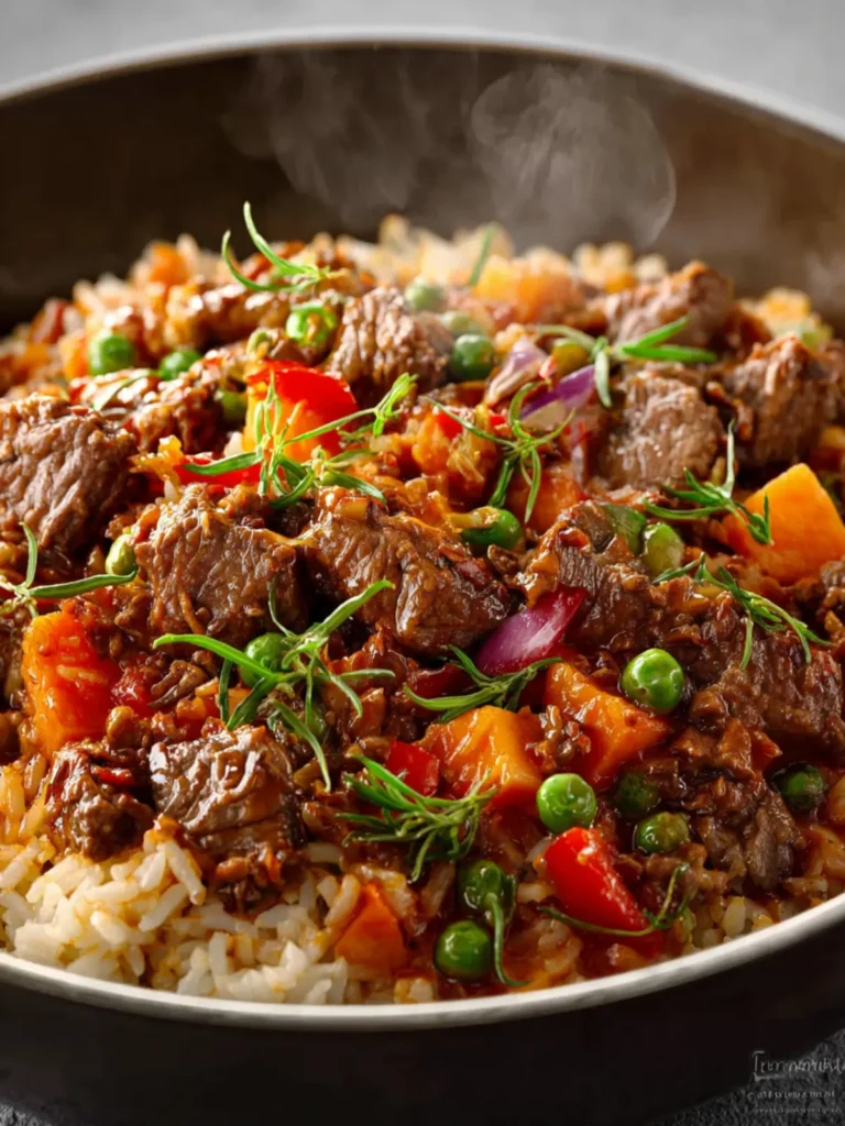 Beef and Rice Recipe First Image