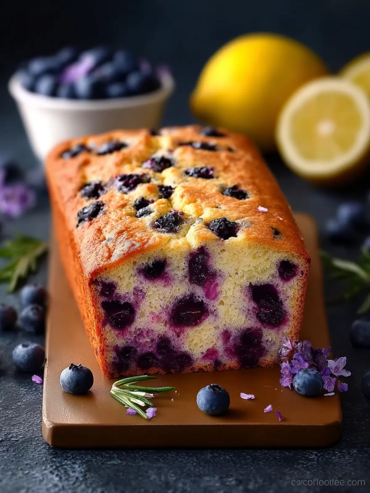 Blueberry Lemon Bread No Eggs No Dairy: Irresistibly Moist Delight