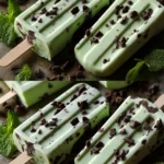 Chocolate Chip Mint Greek Yogurt Pops First Image