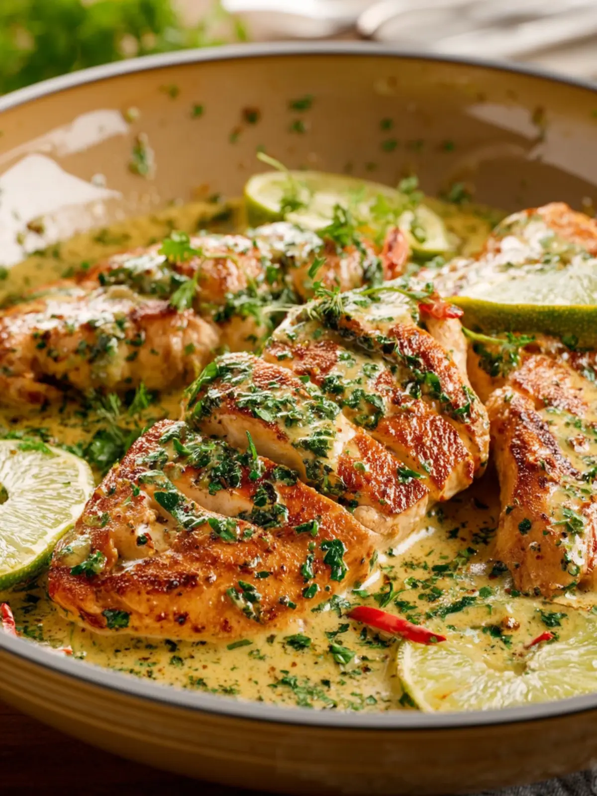 Creamy Cilantro Lime Chicken First Image