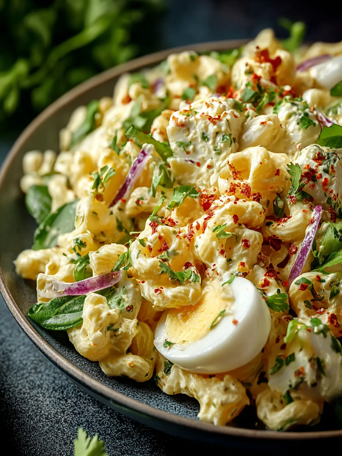 Creamy Deviled Egg Pasta Salad Recipe for Summer Fun First Image