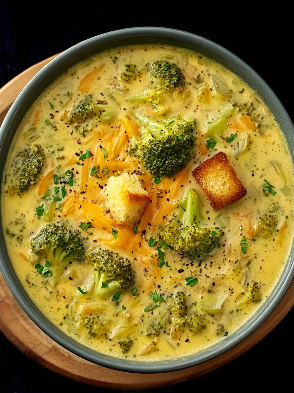 Crockpot Slow Cooker Broccoli Cheese Soup First Image