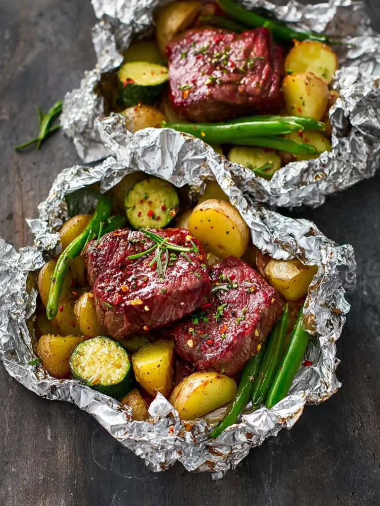 Steak and Potato Foil Packets First Image