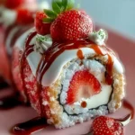 Strawberry Shortcake Sushi Roll Recipe First Image