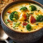 The Best Broccoli Potato Cheese Soup Recipe First Image