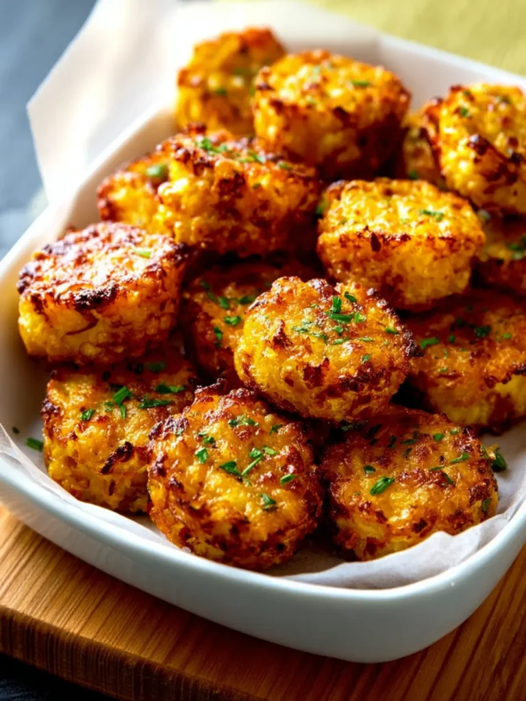 Cheesy Baked Cauliflower Tots First Image