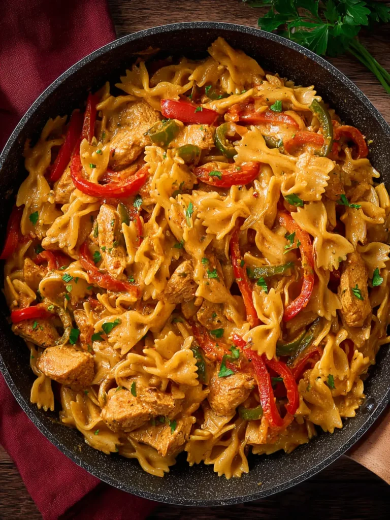 Creamy Chicken Fajita Pasta First Image