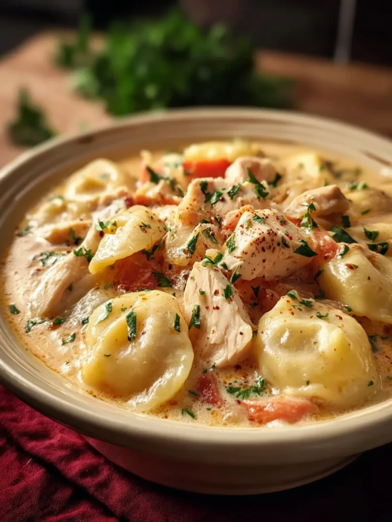 Crock Pot Chicken Pierogi Stew First Image