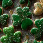 Gold and Green St. Patrick’s Day Sugar Cookies First Image