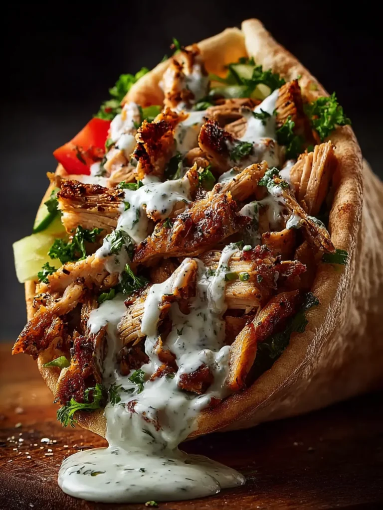 chicken shawarma with garlic sauce First Image