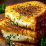 Garlic Bread Grilled Cheese First Image