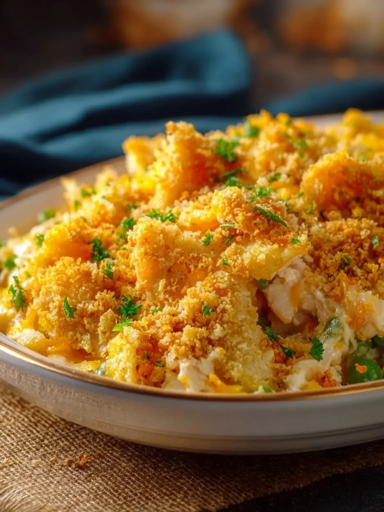 Ritz Cracker Chicken Casserole First Image