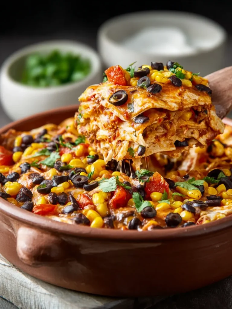 Vegan Enchilada Casserole First Image