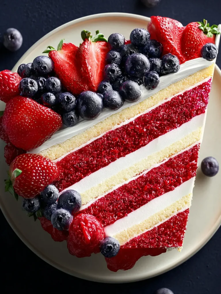 berry flag cake First Image